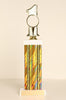 Hole-In-One Golf Square Column Trophy