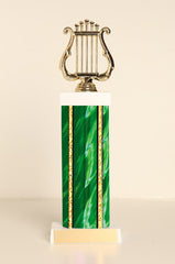 Music Lyre Square Column Trophy