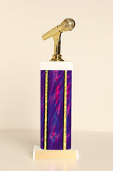 Microphone Square Column Trophy