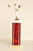 Male Karate Colored Square Column Trophy