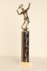 Male Tennis Tube Trophy