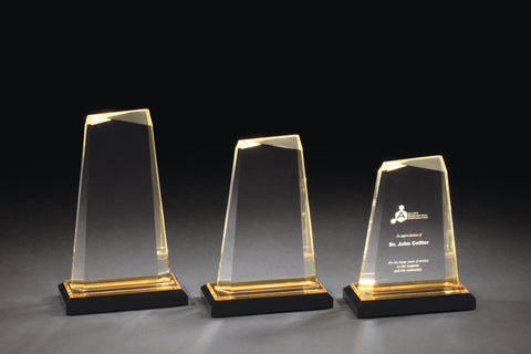 ACRYLIC AWARDS - Impress Reflection Series -  Available 3 Sizes & 3 Colors