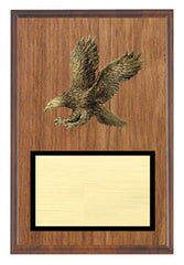 Walnut Veneer Plaque with Eagle  7x 9, 8x 10, 9x12 inch