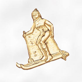 Sports and Chenille Pins - Skier Female