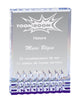 Square Diamond Edge Blue Reflections Acrylic perspex award