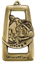Victory Trophy Medals - 2 3/4 inch Star Blast sport medals - Wrestling