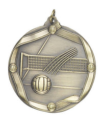 Ribbon Series Sport Medals - 2 1/4 inch  Medal with ribbon  - Volleyball
