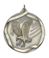 Ribbon Series Sport Medals - 2 1/4 inch  Medal with ribbon  - Eagle