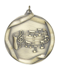 Ribbon Series Sport Medals - 2 1/4 inch  Medal with ribbon  - Music Note