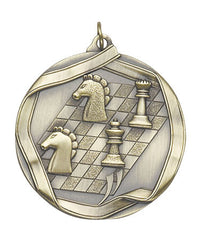 Ribbon Series Sport Medals - 2 1/4 inch  Medal with ribbon  - Chess