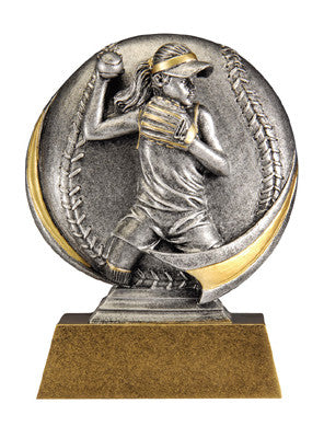 Motion Xtreme Icon Female Softball 5 inch Resin Sculpture
