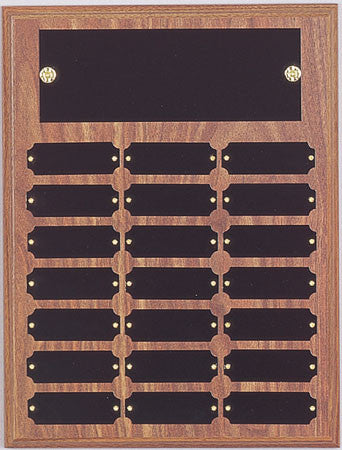 Perpetual 21 Plate Plaque 9 inch x 12 inch Black or Satin