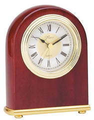 Piano Finish Rosewood Dome Clock 4 inch x 5 inch