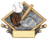 Baseball Resin Diamond Plate, 7-1/2  inch x 6 inch - Stand or Hang