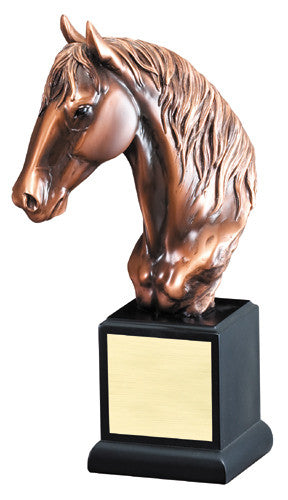 Horse Head, Metallic Bronze 12 inch