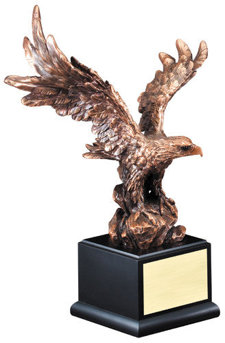 Eagle, Metallic Bronze 19-1/2 inch height, 8" Wing Span