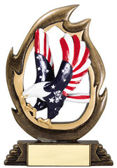 Flame Series Patriotism Resin 7-1/4 inch