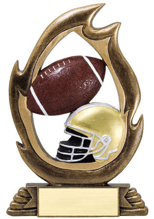 Flame Series Football Resin 7-1/4 inch