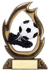 Flame Series Soccer Resin 6 or 7-1/4 inch