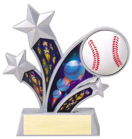 Rising Star Baseball Resin with 3D Motion Panels 6 inch
