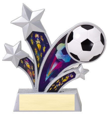 Rising Star Soccer Resin with 3D Motion Panels 6 inch