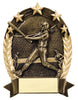 Star Oval Resin Female Baseball 6-1/4 inch. Self standing or Plaque mount