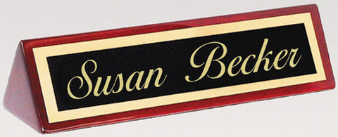 Rosewood Name Plate 8 inch x 2 inch