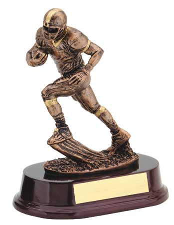 RX series - Male Football, Silver with Gold Trim 7 inch