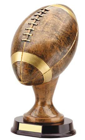 Football 12inch , Bronze with Gold Trim