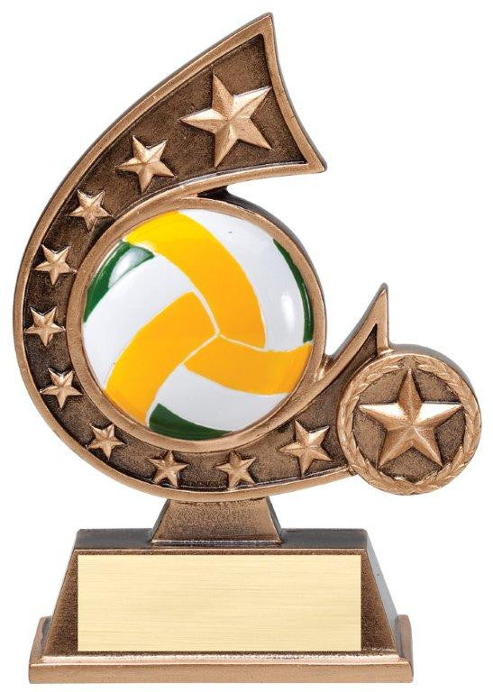 Resin  Comet 
Series - High Relief 
Resin Figures 
5-3/4  inch  Tall  - Volleyball